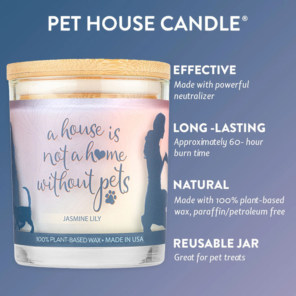 Pet House 9oz Natural Soy Wax Candle Pet Odor Eliminator