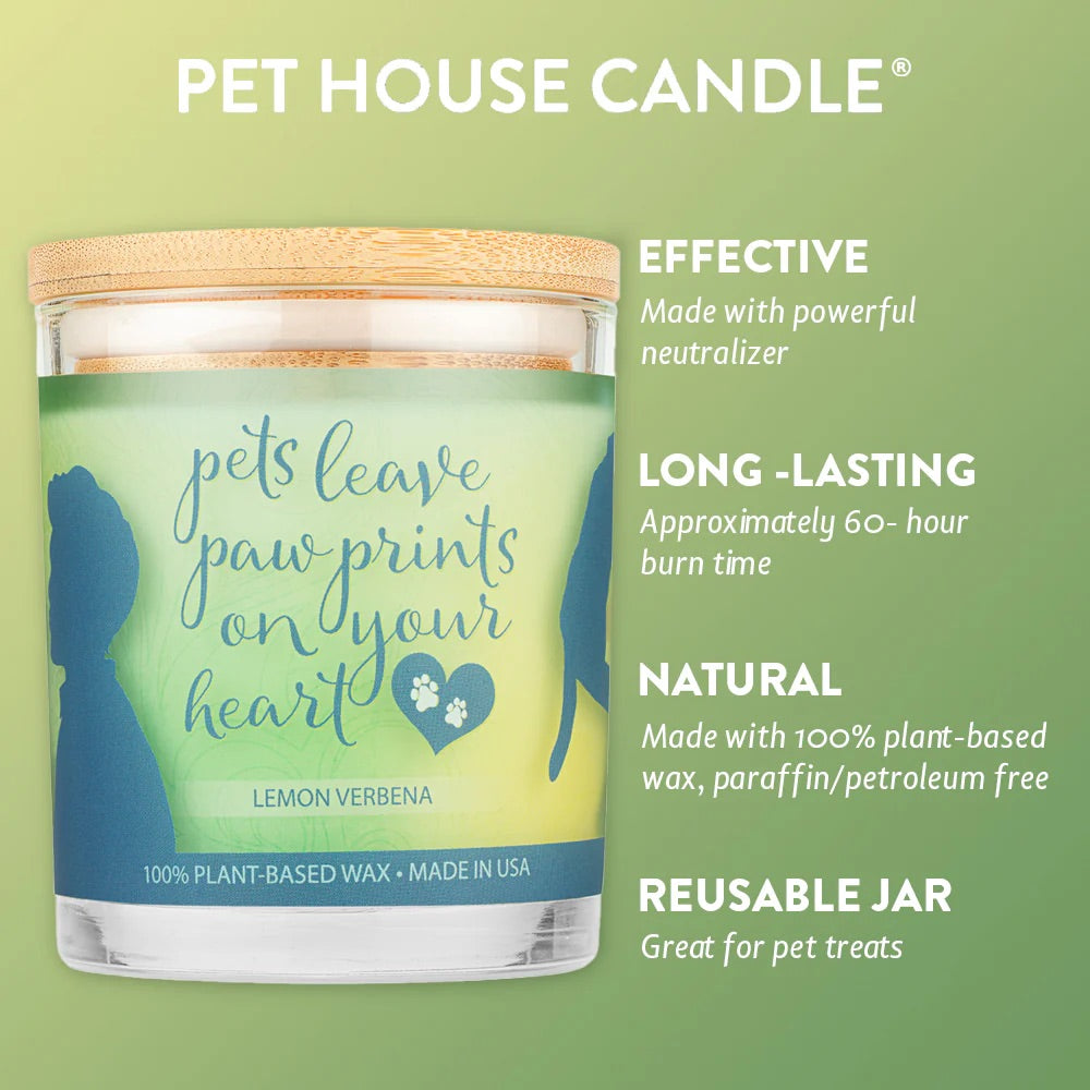 Pet House 9oz Natural Soy Wax Candle Pet Odor Eliminator