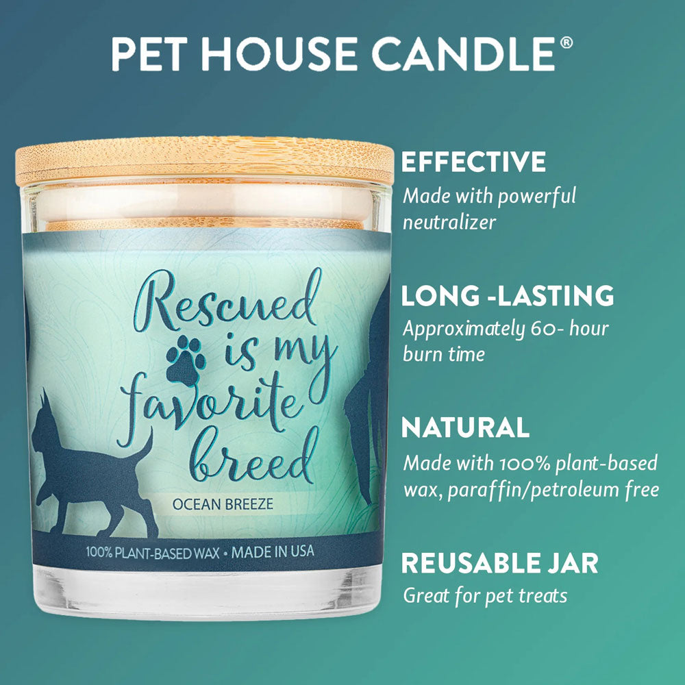 Pet House 9oz Natural Soy Wax Candle Pet Odor Eliminator