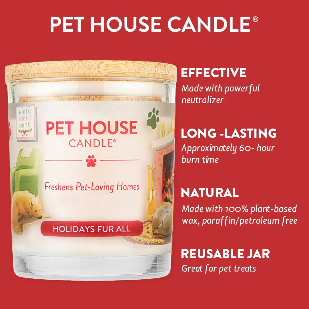 Pet House 9oz Natural Soy Wax Candle Pet Odor Eliminator