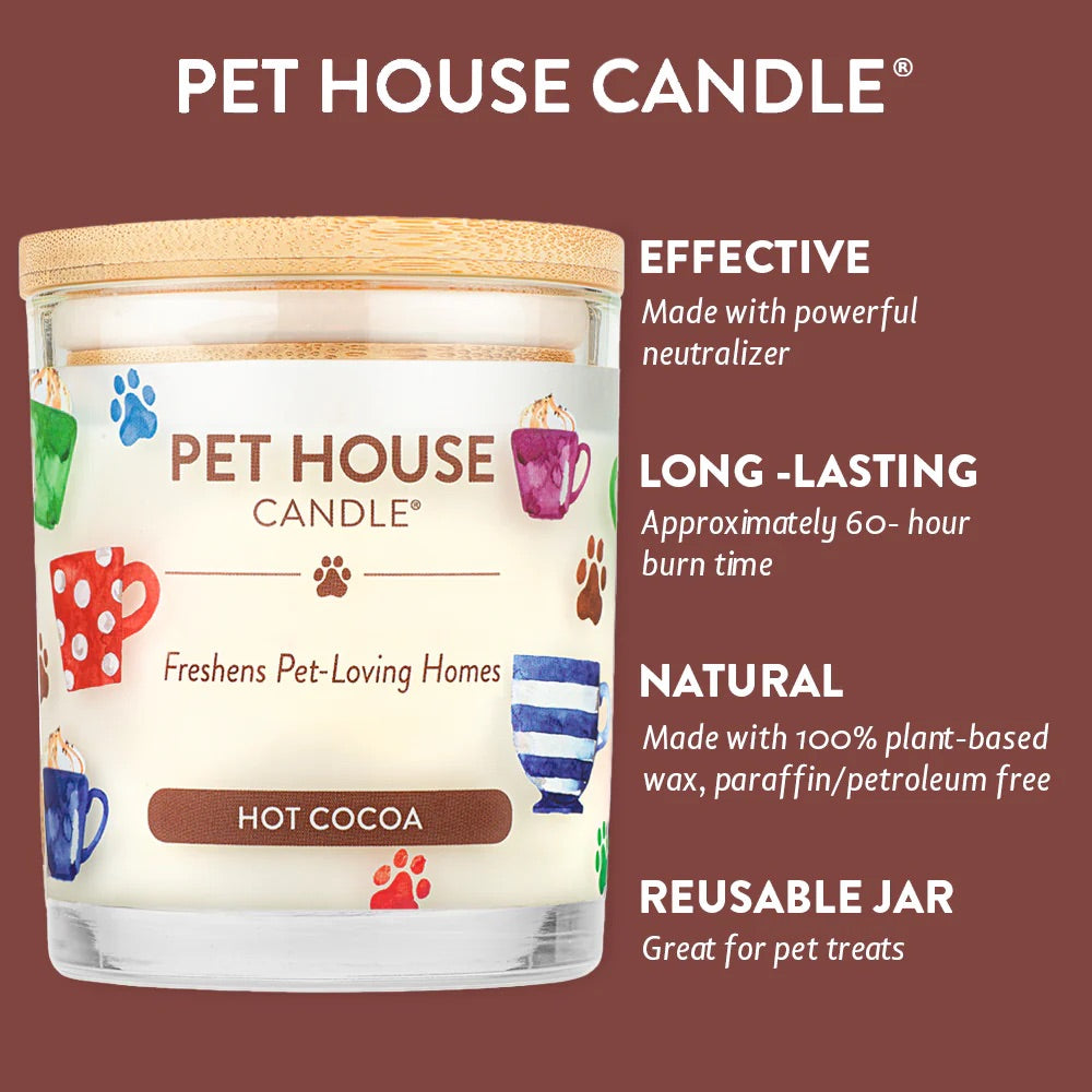 Pet House 9oz Natural Soy Wax Candle Pet Odor Eliminator