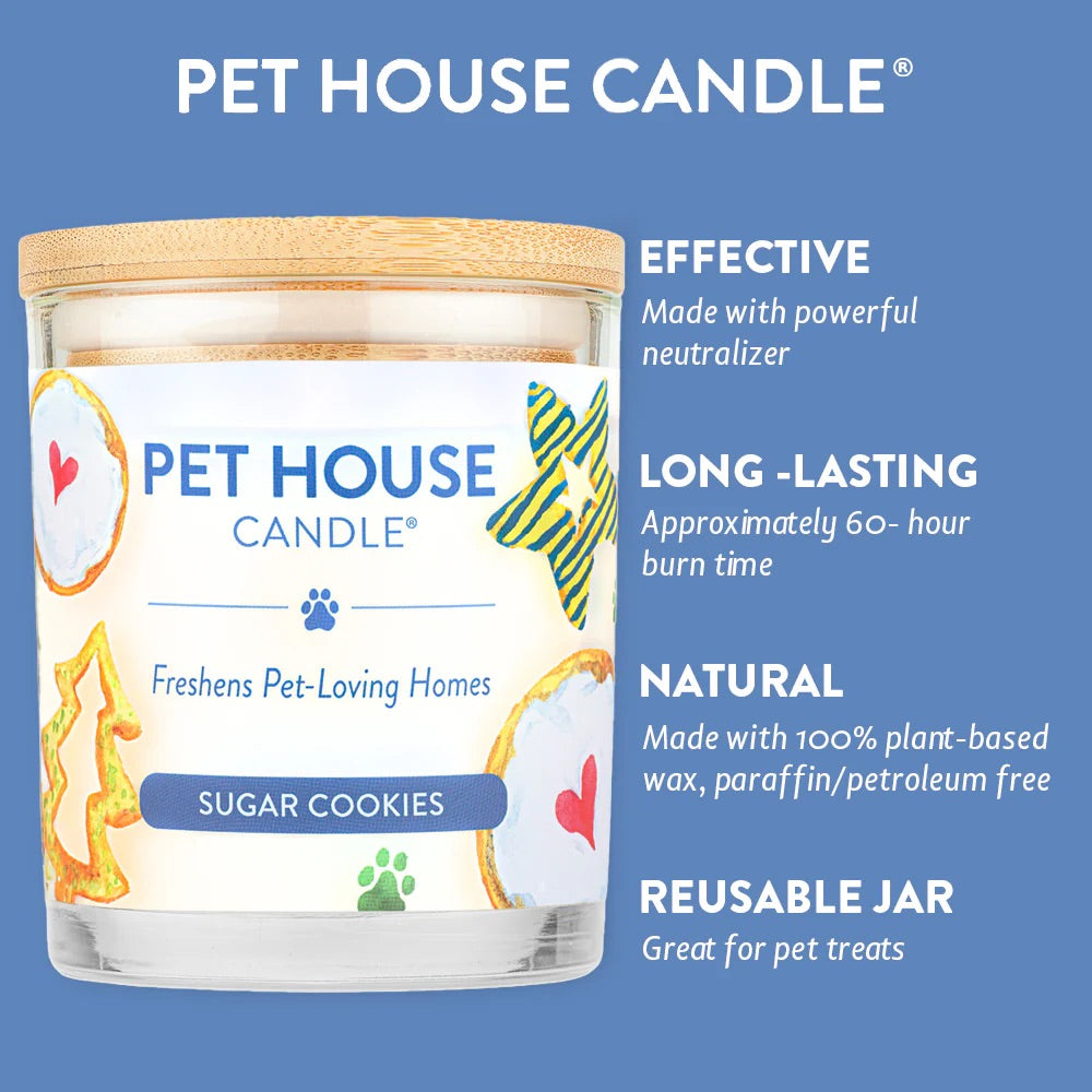 Pet House 9oz Natural Soy Wax Candle Pet Odor Eliminator