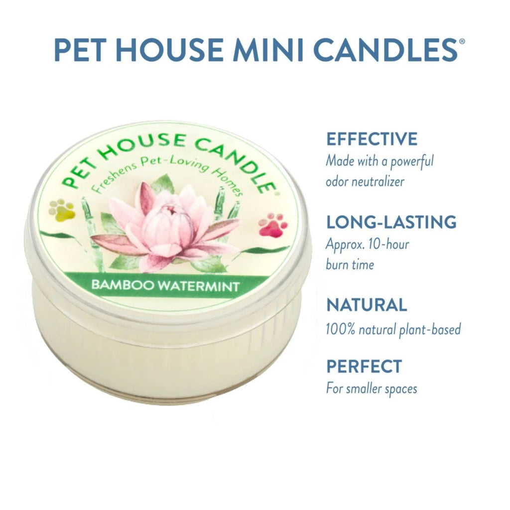 Pet House Mini Soy Wax Candle Pet Odor Eliminating Jar