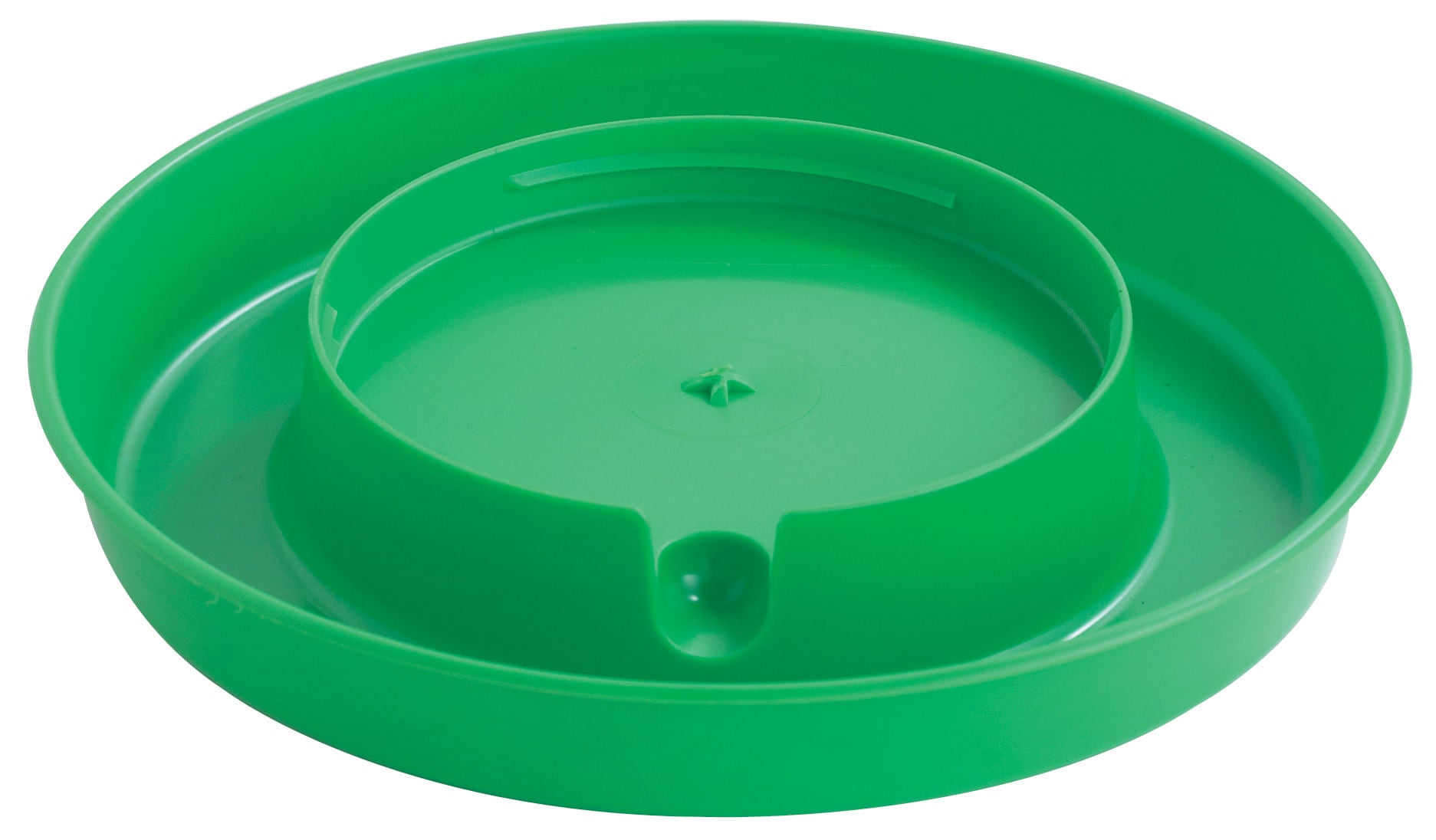 Miller Manufacturing Heavy Duty Plastic Chicken Waterer Base for Gallon Jars