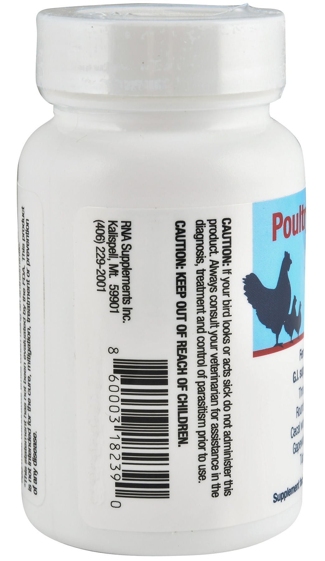 RNA Supplements Poultry Dewormer 5x Broad Spectrum Intestinal Parasite Capsules