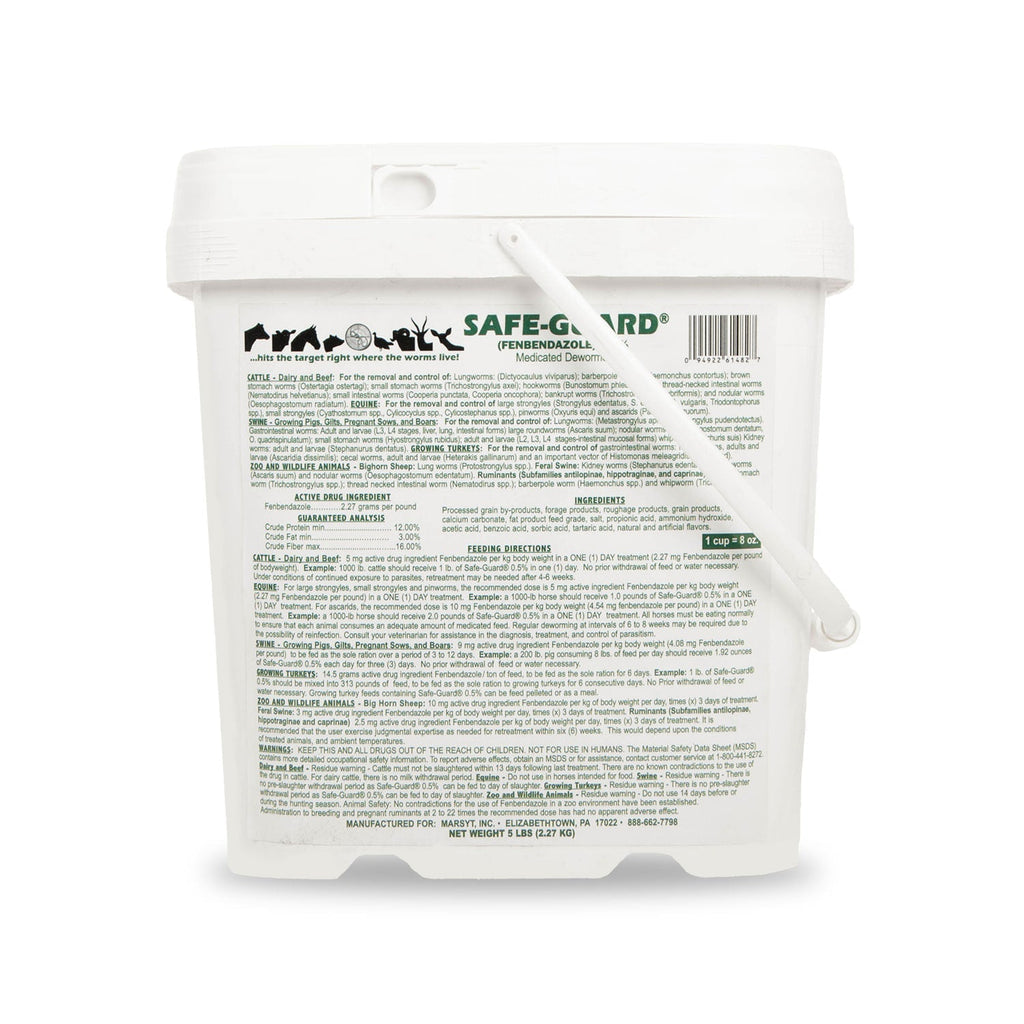 Safe-Guard Multi-Species Fenbendazole Dewormer Pellets for Livestock and Horses