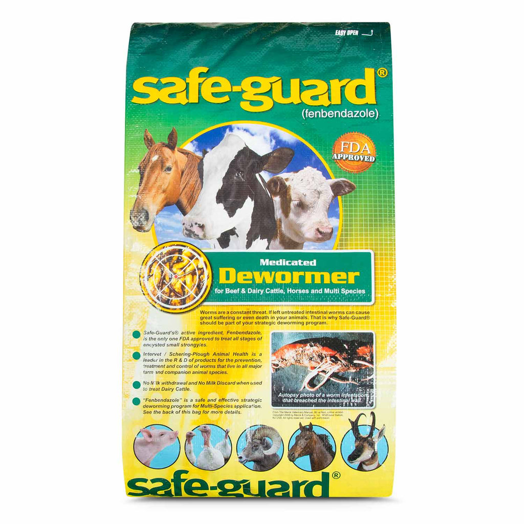 Safe-Guard Multi-Species Fenbendazole Dewormer Pellets for Livestock and Horses