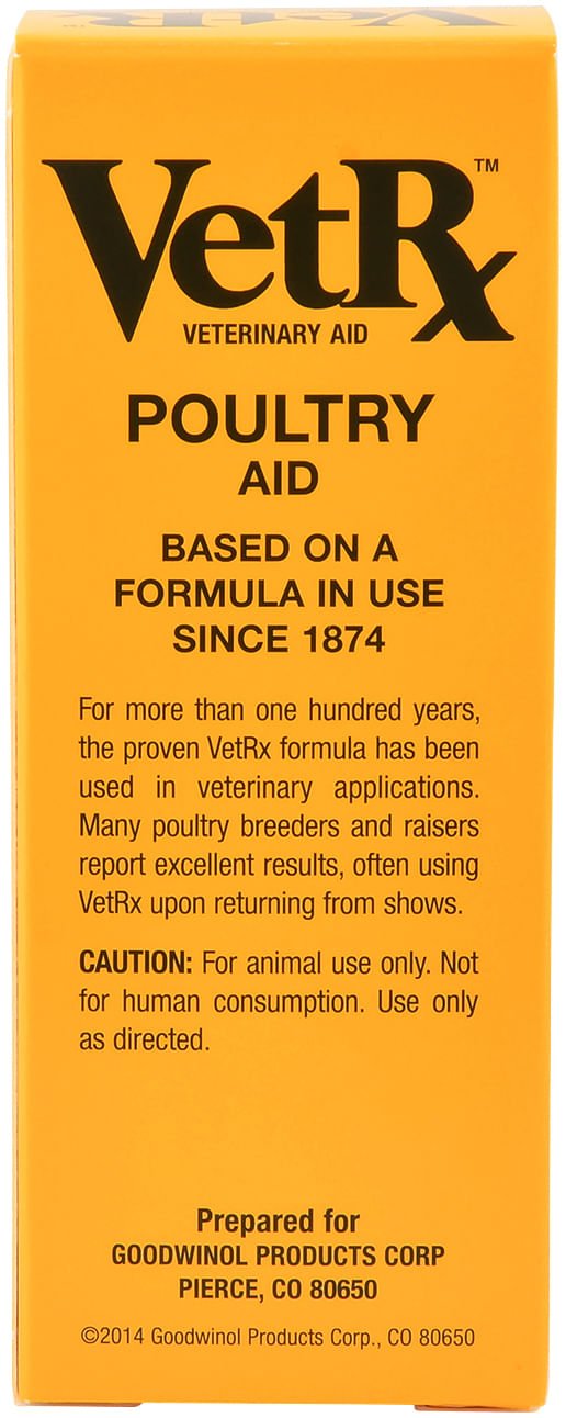 VetRx All-Natural Poultry Aid Remedy for Chickens and Game Birds